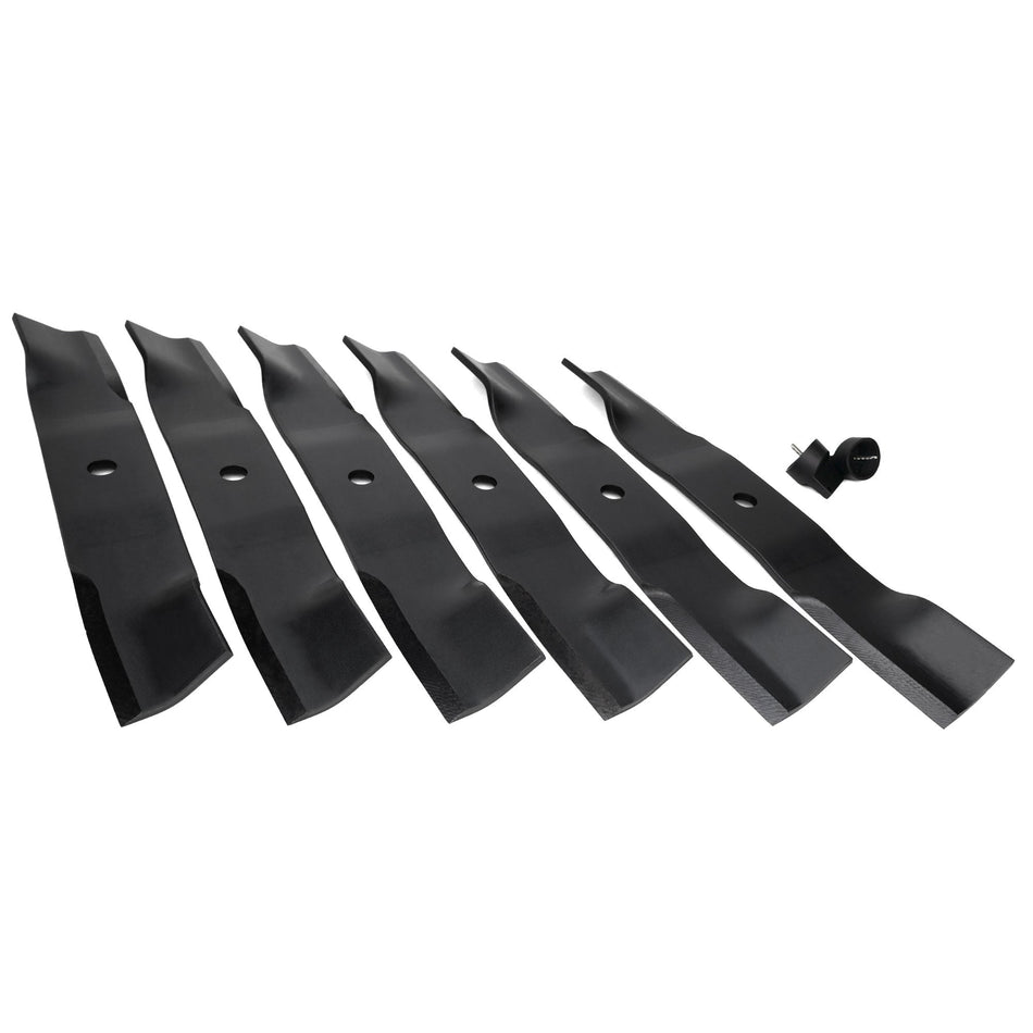 (6) OEM High Lift Blades Fits Ariens Apex & Gravely Pro-Turn 48" 00450200