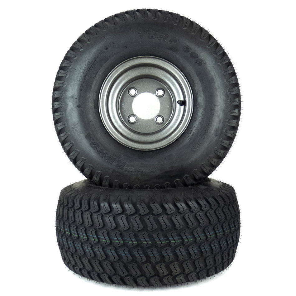 (2) OEM Gravely Ariens K505X Turf Tire Assemblies 20x8.00-8 Fits Ikon XD 42" 07101337