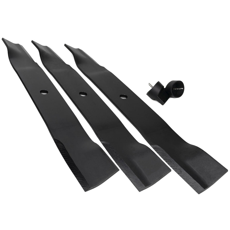 (3) OEM High Lift Blades Fits Gravely Pro-Turn & Pro-Master 60" 09081200